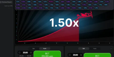 Experiencia de juego Aviator en la app